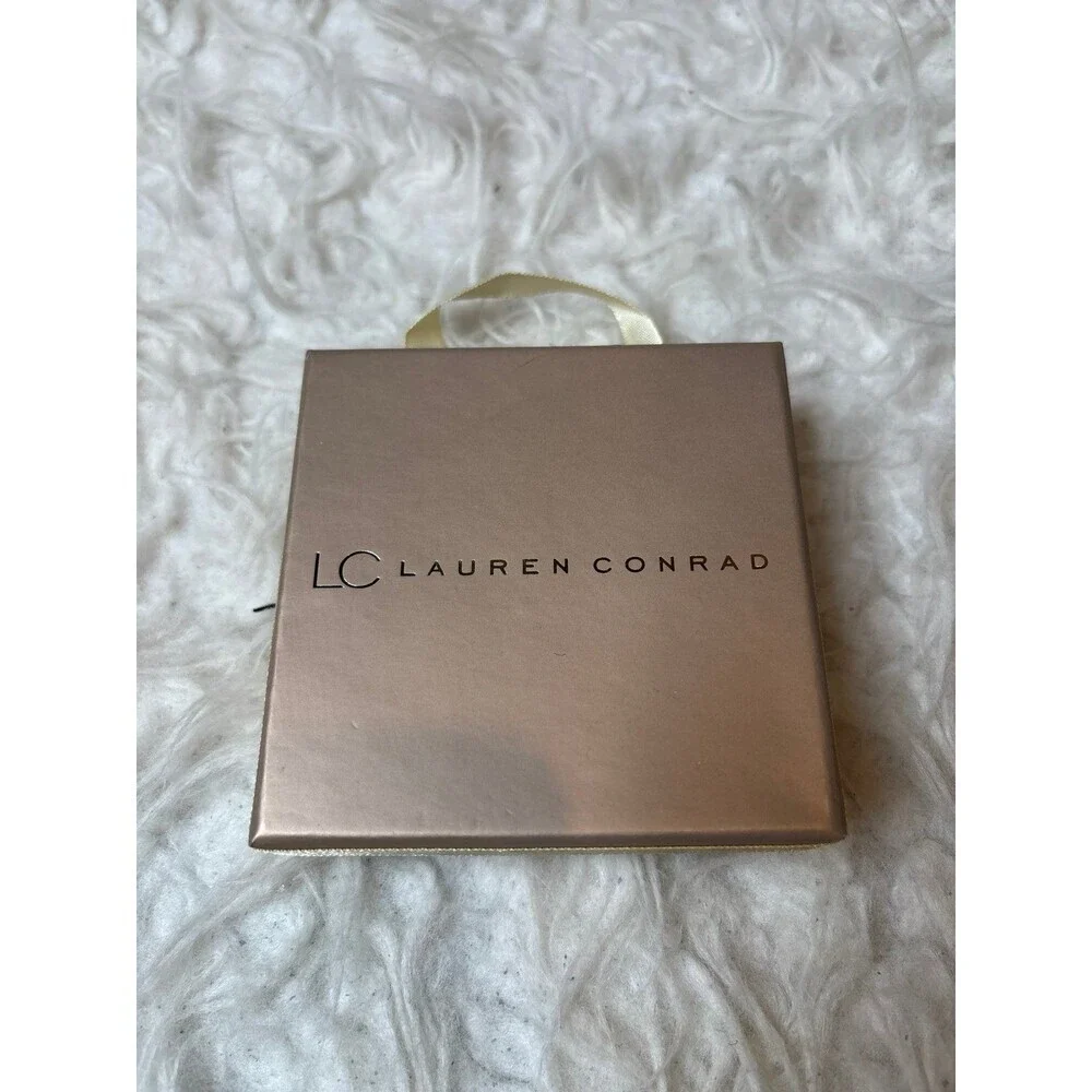 Lauren Conrad LC Crystal Heart Bracelet Rose Gold Tone Adjustable Chain With box